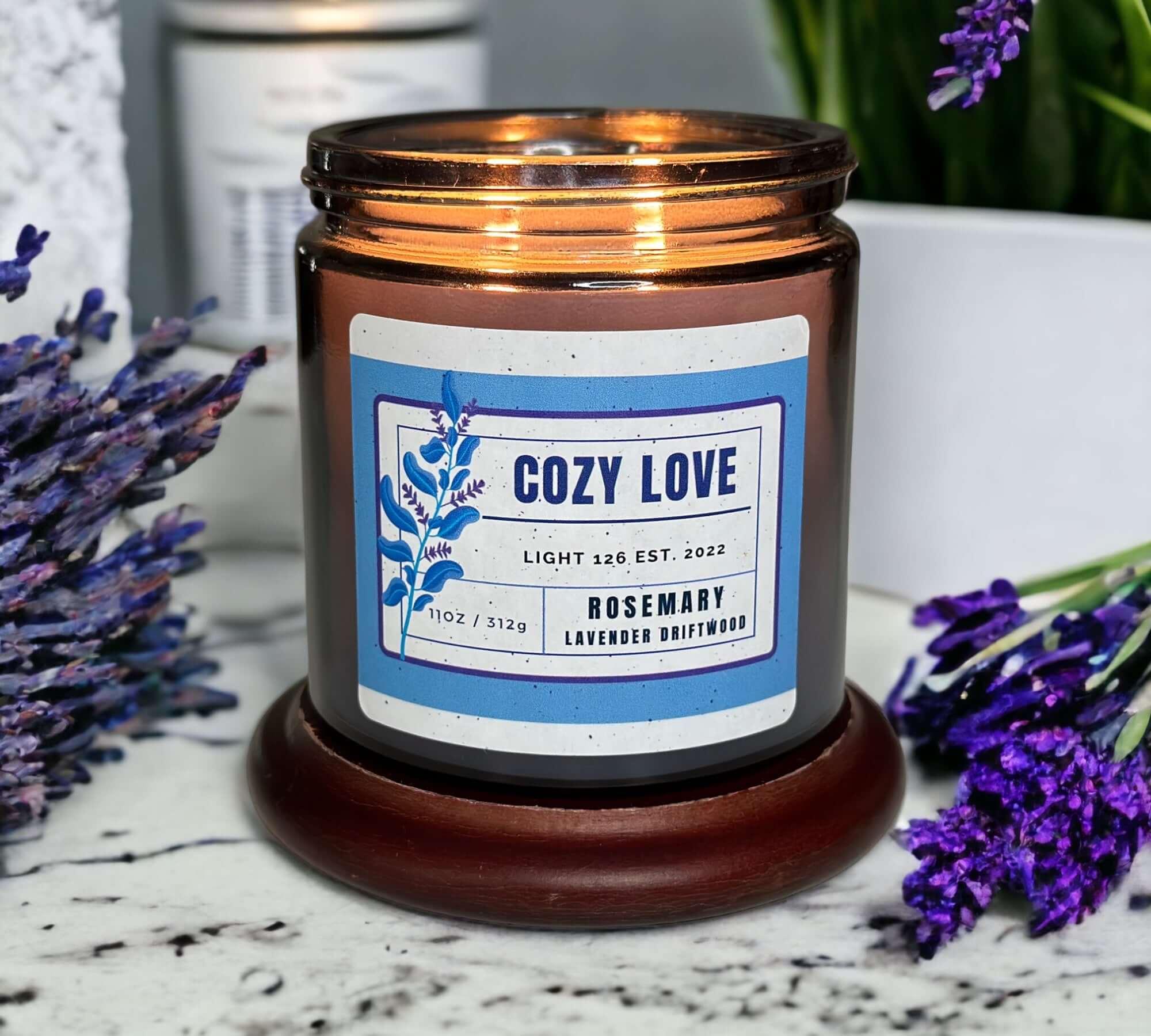 Light126 Candle Co. Rosemary and Lavender Candle