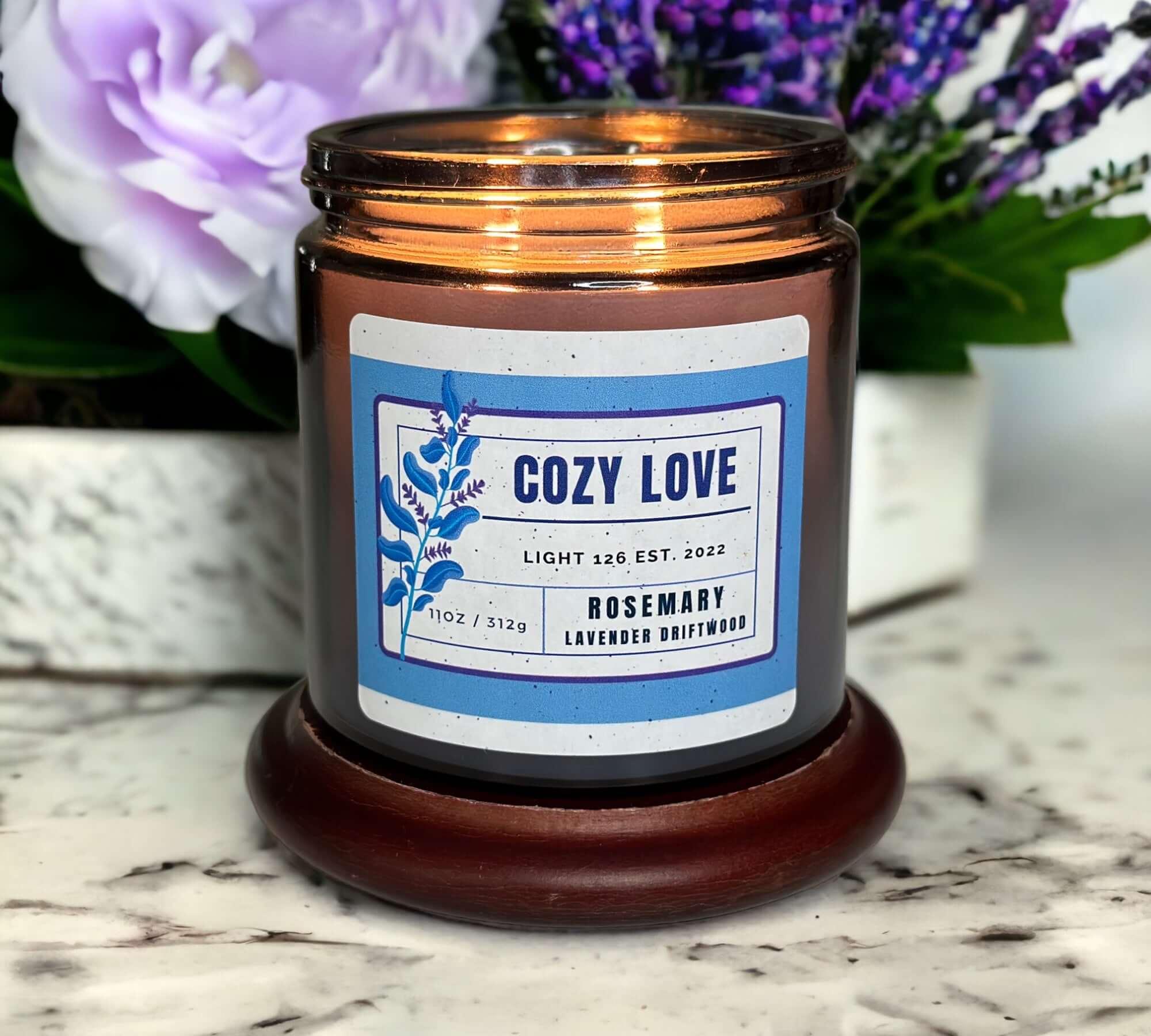 Light126 Candle Co. Rosemary and Lavender Candle